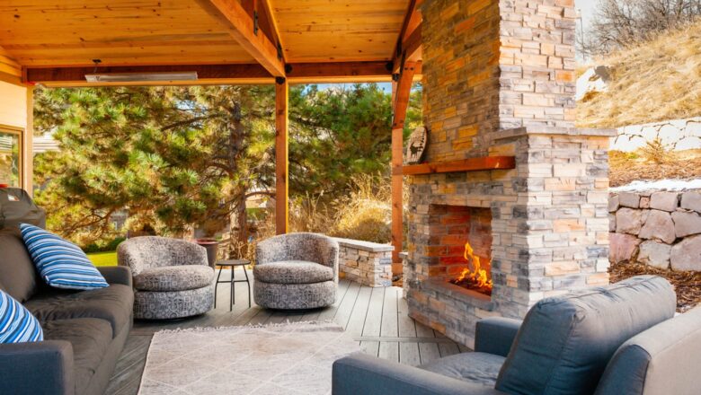 A Covered Outdoor Fireplace Will Improve Your Outdoor Living